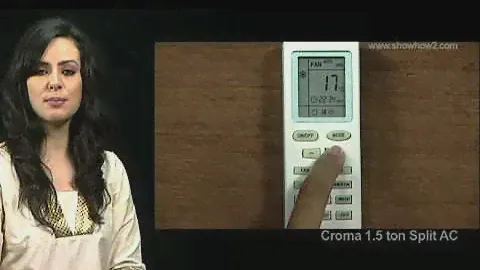 Croma Air Conditioner - How to Use The Remote